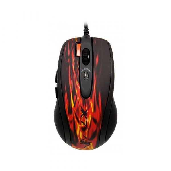 Мышь A4Tech XL-750BK мышь черный и красный